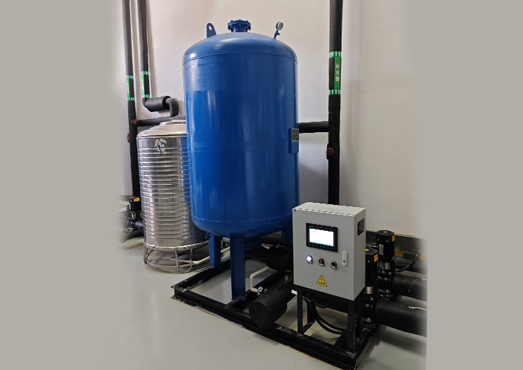 食品厂现场定压补水装置调试